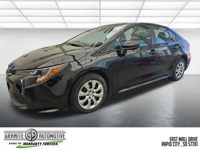 Midnight Black Metallic 2025 Toyota Corolla Sedan Front-Wheel Drive Continuously Variable Transmission