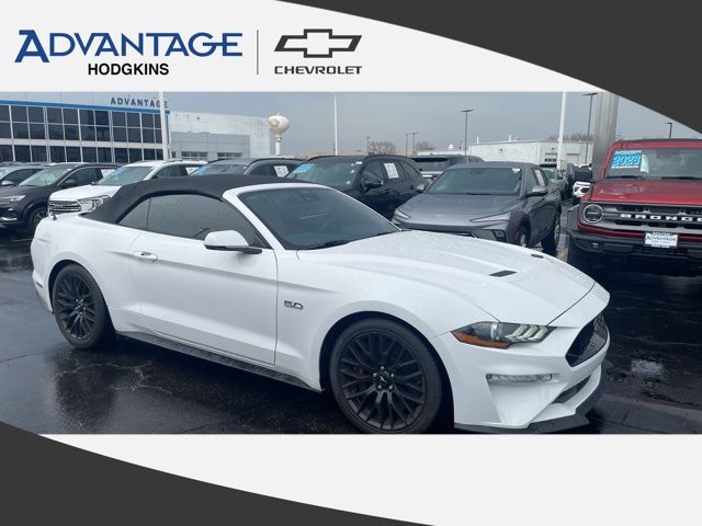 Oxford White 2021 Ford Mustang GT Premium Convertible RWD Convertible Rear-Wheel Drive 6-Speed Manual