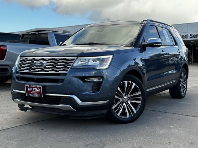 2019 Ford Explorer Platinum Blue at Bayway Chrysler Dodge Jeep Ram