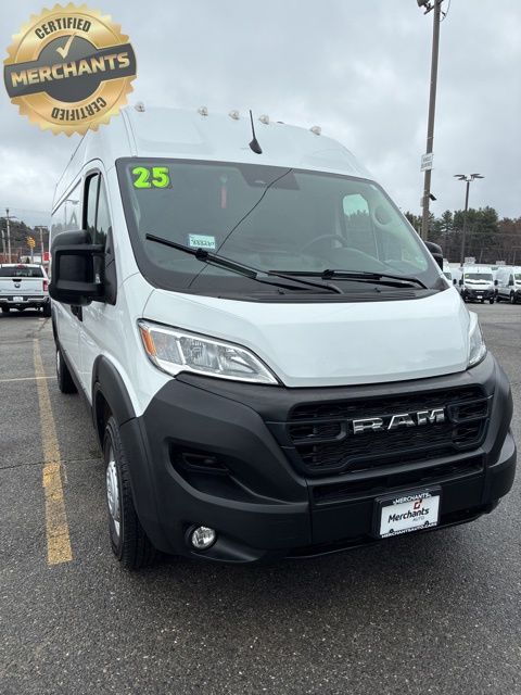 Bright White Clearcoat 2025 RAM ProMaster 2500 Tradesman 159 High Roof Cargo Van FWD Van Front-Wheel Drive 9-Speed Automatic
