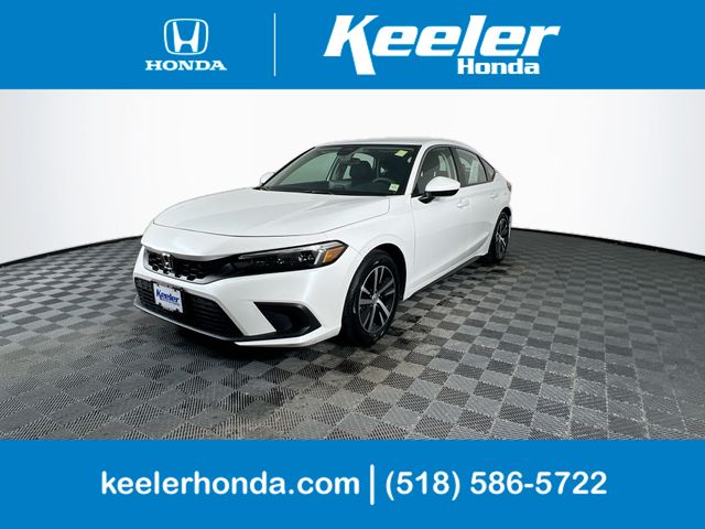 Platinum White Pearl 2024 Honda Civic Hatchback LX FWD Hatchback Front-Wheel Drive Continuously Variable Transmission
