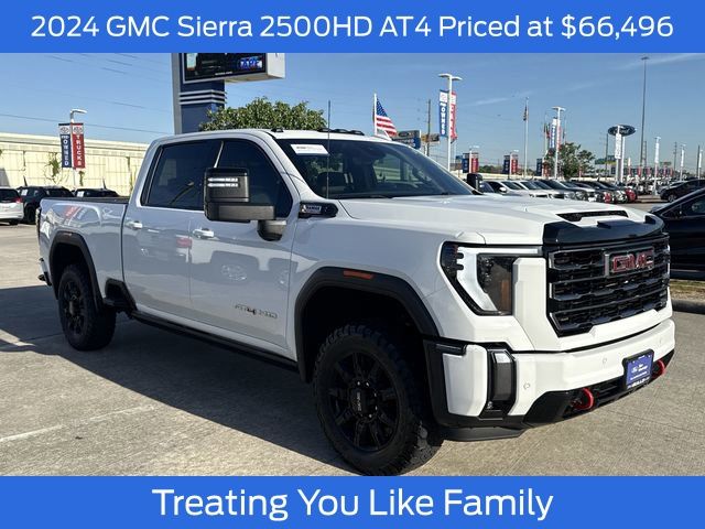 Summit White 2024 GMC Sierra 2500HD Pickup Truck Four-Wheel Drive Automatic