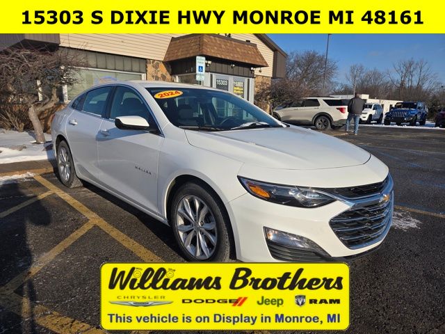 2024 Chevrolet Malibu LT - Summit White exterior view 1