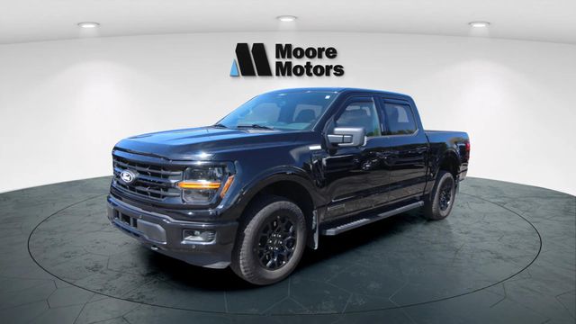 Black Metallic 2024 Ford F-150 XLT SuperCrew 4WD Pickup Truck Four-Wheel Drive Automatic