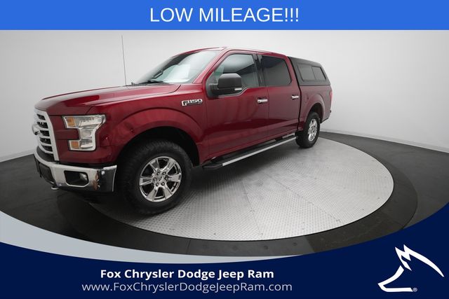Ruby Red Metallic Tinted Clearcoat 2016 Ford F-150 XLT SuperCrew 4WD Pickup Truck Four-Wheel Drive 6-Speed Automatic