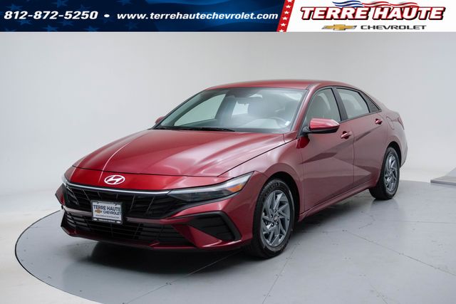 Ultimate Red 2024 Hyundai Elantra Sedan Front-Wheel Drive Continuously Variable Transmission