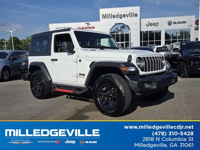 Bright White Clearcoat 2025 Jeep Wrangler SUV / Crossover Four-Wheel Drive 6-Speed Manual