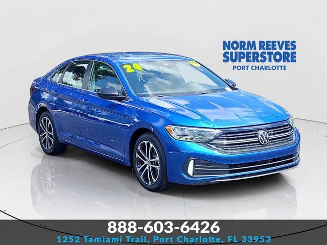 Blue Metallic 2024 Volkswagen Jetta Sedan Front-Wheel Drive 8-Speed Automatic
