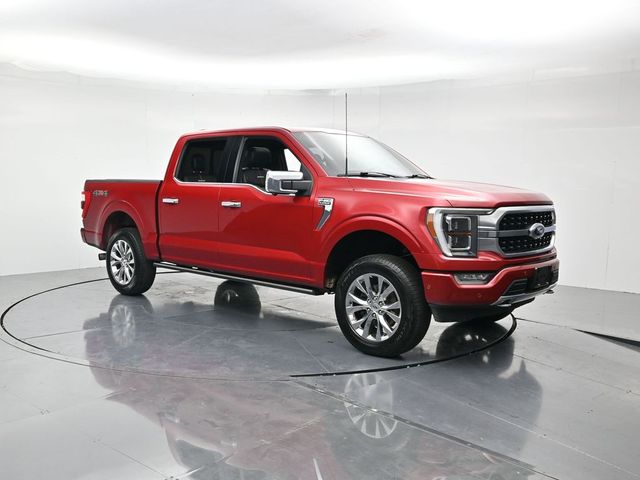 Red Metallic 2021 Ford F-150 Platinum SuperCrew 4WD Pickup Truck Four-Wheel Drive Automatic