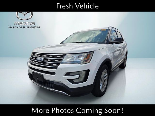 White Platinum Clearcoat Metallic 2016 Ford Explorer SUV / Crossover Front-Wheel Drive 6-Speed Automatic