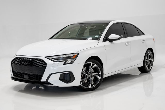 Ibis White 2023 Audi A3 Sedan All-Wheel Drive 7-Speed Automatic
