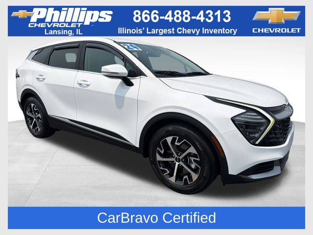 Glacial White Pearl 2024 Kia Sportage SUV / Crossover Front-Wheel Drive 8-Speed Automatic
