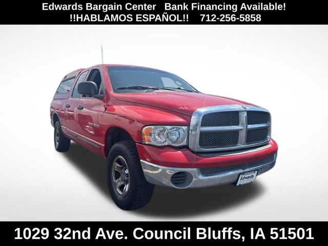 Red 2002 Dodge RAM 1500 Pickup Truck Four-Wheel Drive 4-Speed Automatic