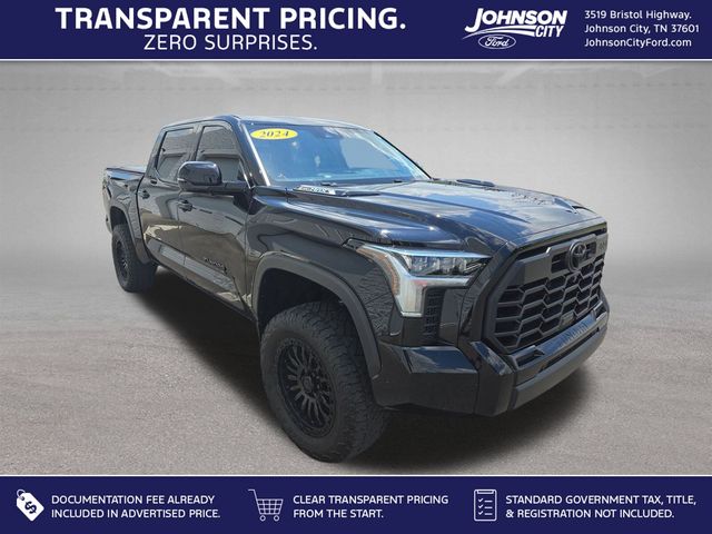 Midnight Black Metallic 2024 Toyota Tundra Hybrid Limited HV CrewMax Cab 4WD Pickup Truck Four-Wheel Drive Automatic