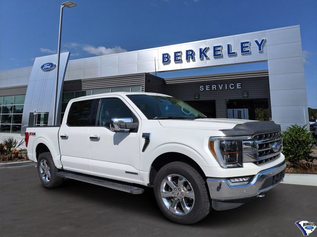 White Metallic 2021 Ford F-150 Pickup Truck Four-Wheel Drive Automatic