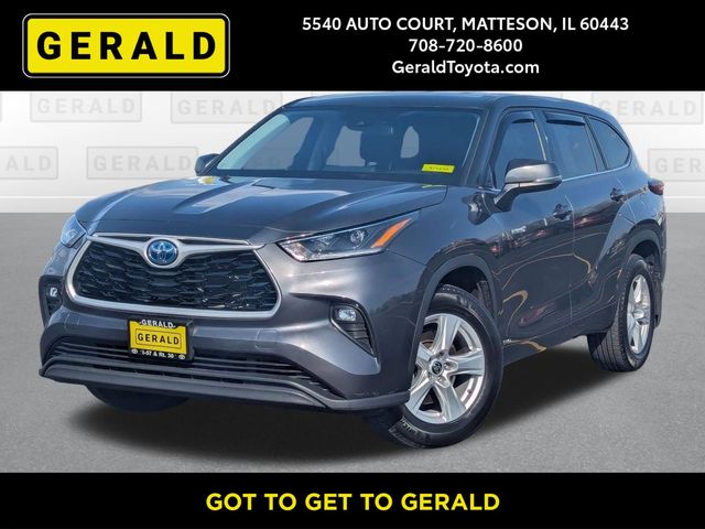 Gray 2021 Toyota Highlander Hybrid LE AWD SUV / Crossover All-Wheel Drive Continuously Variable Transmission