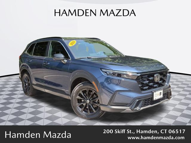 Canyon River Blue Metallic 2024 Honda CR-V Hybrid SUV / Crossover All-Wheel Drive Continuously Variable Transmission