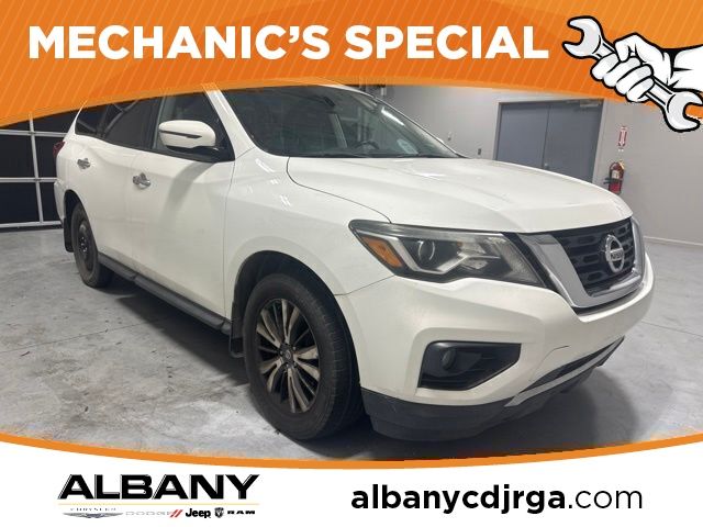Glacier White 2017 Nissan Pathfinder SUV / Crossover Front-Wheel Drive Continuously Variable Transmission