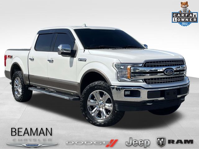 Oxford White 2018 Ford F-150 Lariat SuperCrew 4WD Pickup Truck Four-Wheel Drive Automatic
