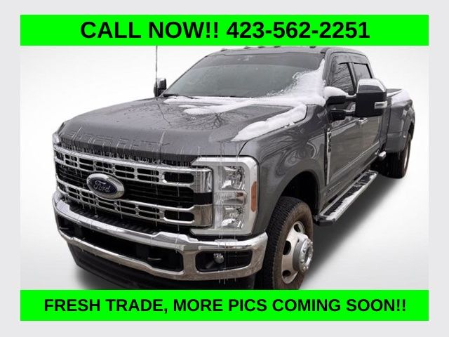 Gray Metallic 2024 Ford F-350 Super Duty XLT Crew Cab LB DRW 4WD Pickup Truck Four-Wheel Drive Automatic