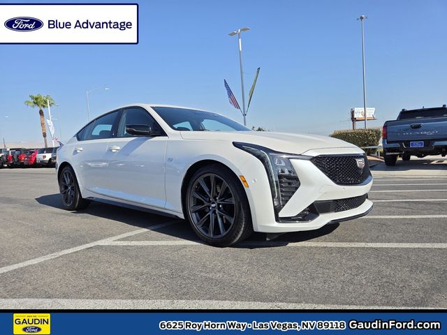 Crystal White Tricoat 2025 Cadillac CT5 Sedan Rear-Wheel Drive Automatic