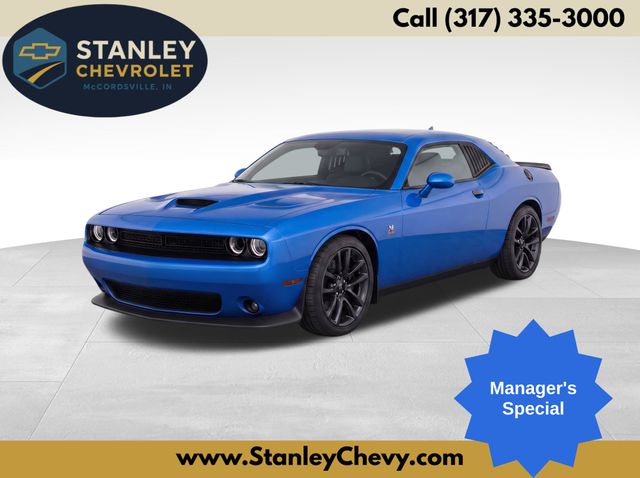Blue Pearl 2023 Dodge Challenger Coupe Rear-Wheel Drive 6-Speed Manual