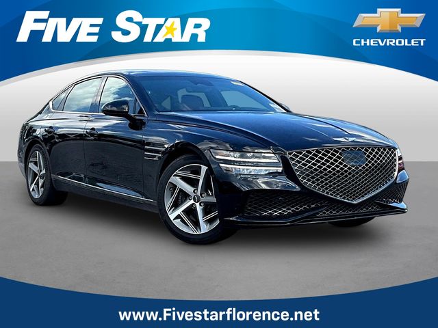 Black 2023 Genesis G80 Sedan Rear-Wheel Drive 8-Speed Automatic