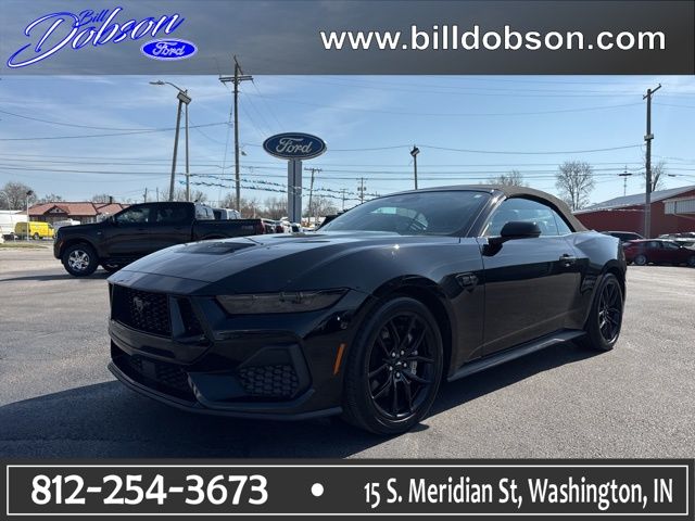 Shadow Black 2025 Ford Mustang Convertible Rear-Wheel Drive Automatic