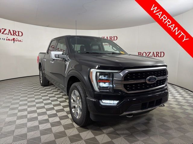 Black Metallic 2022 Ford F-150 Platinum SuperCrew 4WD Pickup Truck Four-Wheel Drive Automatic
