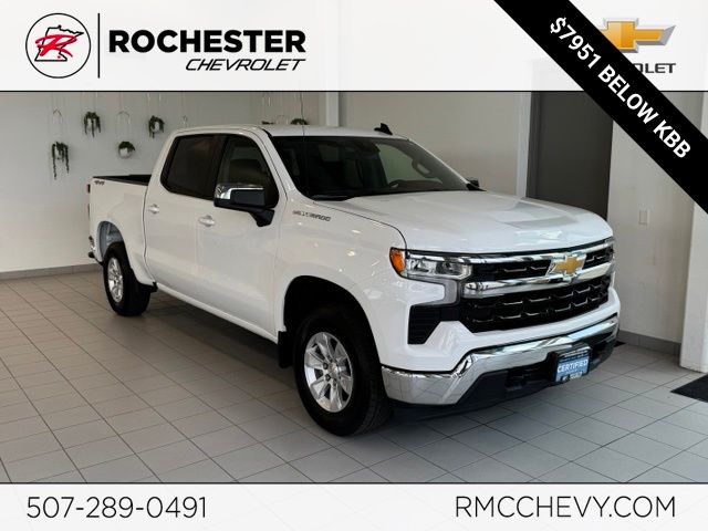 Summit White 2025 Chevrolet Silverado 1500 Pickup Truck Four-Wheel Drive Automatic