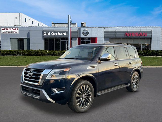 Hermosa Blue Pearl 2024 Nissan Armada Platinum 4WD SUV / Crossover Four-Wheel Drive 7-Speed Automatic