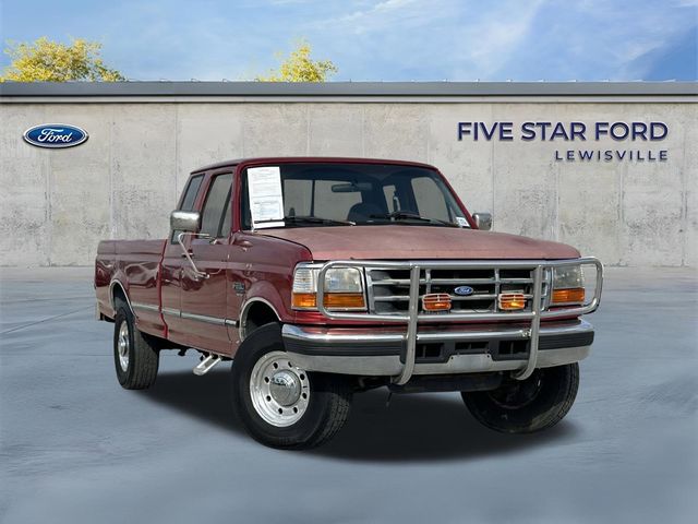 Bright Red 1997 Ford F-250 Pickup Truck 4-Speed Automatic