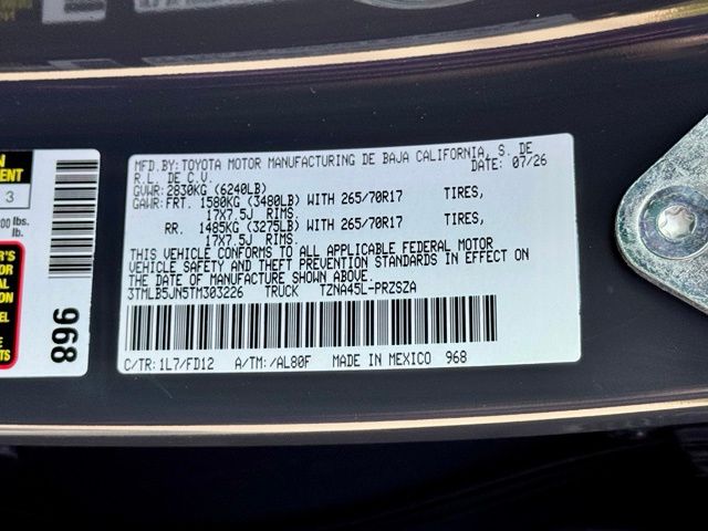New 2026 Toyota Tacoma Truck