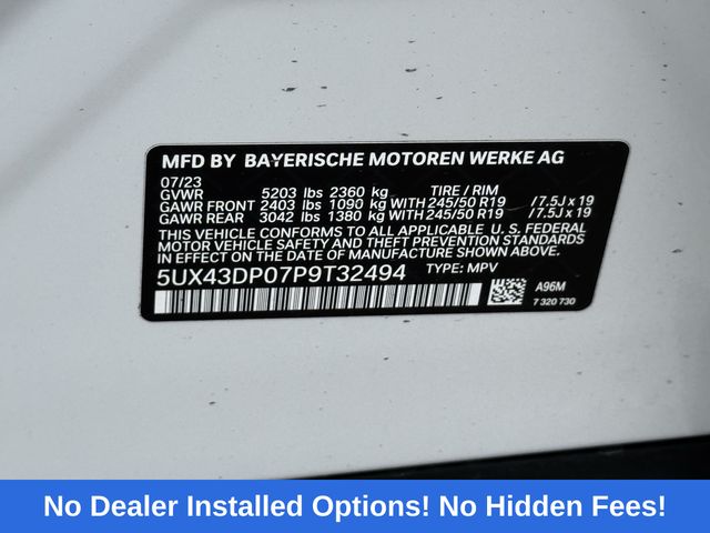 2023 BMW X3 sDrive30i White at Cook Ford