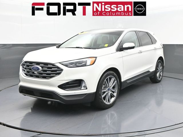 White Metallic 2022 Ford Edge SUV / Crossover All-Wheel Drive 8-Speed Automatic