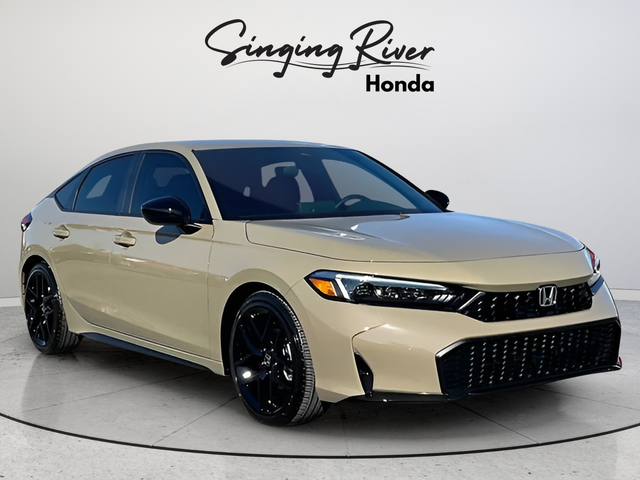 Sand Dune Pearl 2026 Honda Civic Hatchback Hatchback Front-Wheel Drive Continuously Variable Transmission