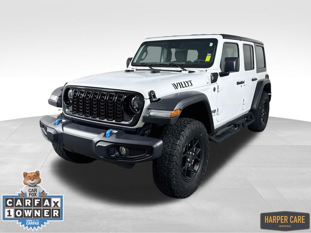 Bright White Clearcoat 2024 Jeep Wrangler 4xe SUV / Crossover Four-Wheel Drive 8-Speed Automatic