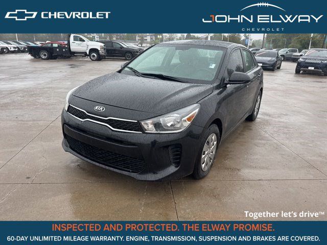 Aurora Black 2018 Kia Rio S Sedan Front-Wheel Drive 6-Speed Automatic