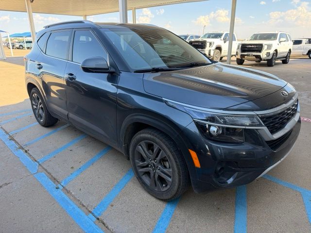 Gravity Gray 2021 Kia Seltos S FWD SUV / Crossover Front-Wheel Drive Continuously Variable Transmission