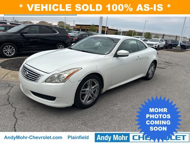 Moonlight White 2009 INFINITI G37 Convertible RWD Convertible Rear-Wheel Drive 7-Speed Automatic