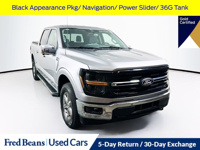 Iconic Silver Metallic 2024 Ford F-150 Pickup Truck Four-Wheel Drive Automatic