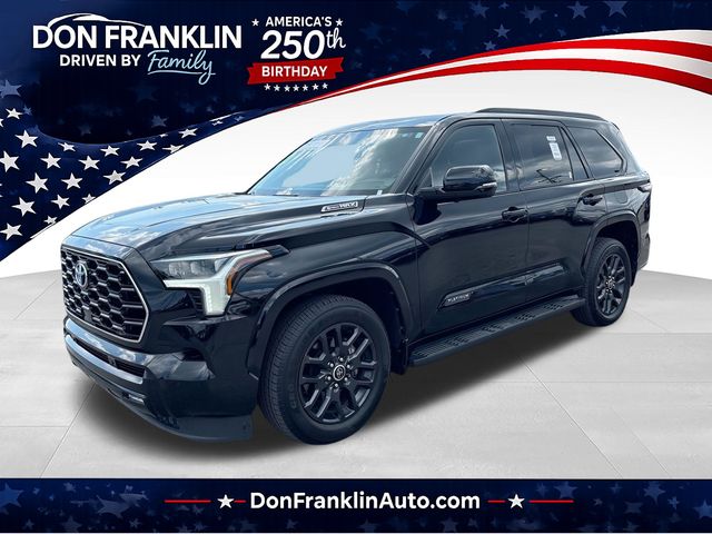Midnight Black Metallic 2023 Toyota Sequoia SUV / Crossover Four-Wheel Drive Automatic