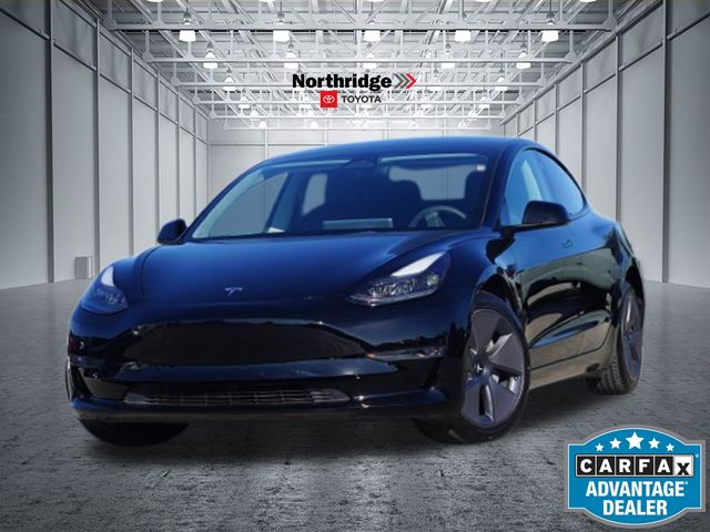 Solid Black 2022 Tesla Model 3 Sedan All-Wheel Drive 1-Speed Automatic