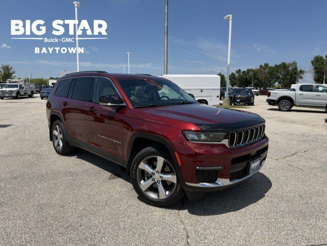 2021 Jeep Grand Cherokee L Limited Red at Texan Dodge Chrysler Jeep Ram