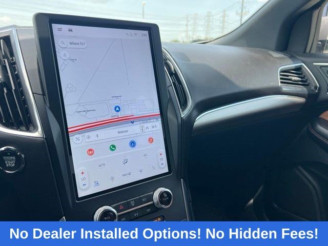 2024 Ford Edge Titanium White at North Houston Mitsubishi