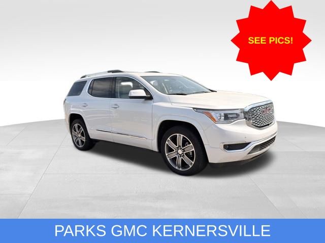 White Frost 2019 GMC Acadia Denali AWD SUV / Crossover Four-Wheel Drive 6-Speed Automatic