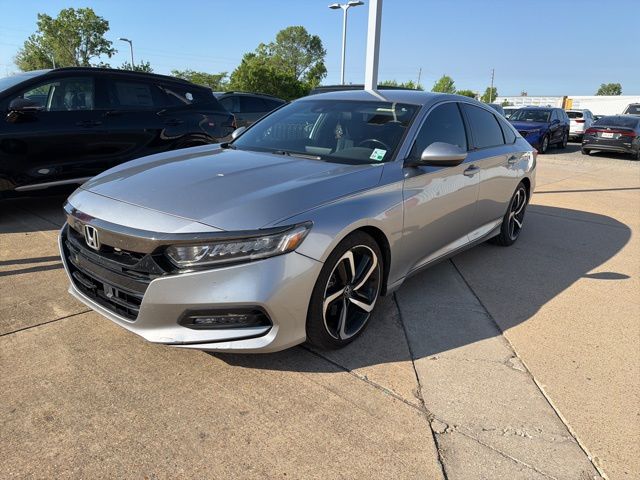 Gray 2018 Honda Accord 1.5T Sport FWD Sedan Front-Wheel Drive Continuously Variable Transmission