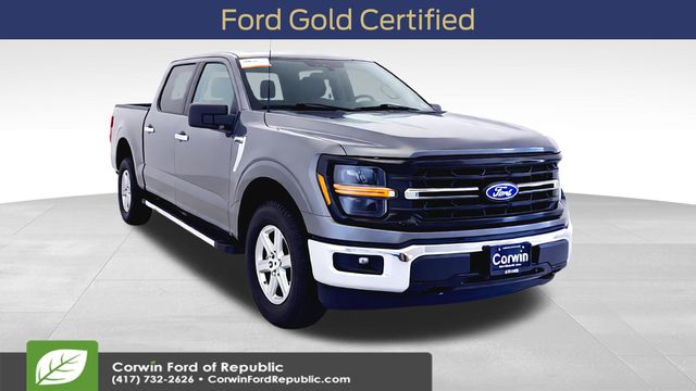 Carbonized Gray Metallic 2025 Ford F-150 XLT SuperCrew 4WD Pickup Truck Four-Wheel Drive Automatic