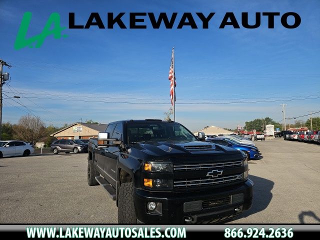 Black 2018 Chevrolet Silverado 2500HD LTZ Crew Cab 4WD Pickup Truck Four-Wheel Drive 6-Speed Automatic