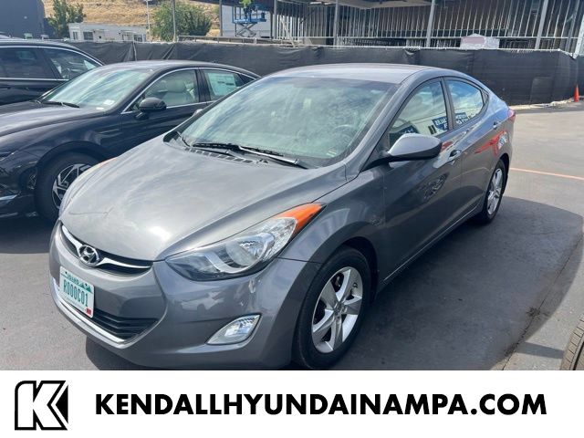 Harbor Gray Metallic 2012 Hyundai Elantra Sedan Front-Wheel Drive 6-Speed Automatic Overdrive